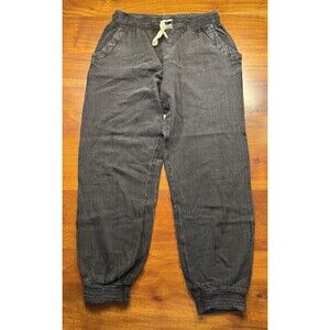 Rip Curl Classic Surf Pant Women S Jogger Black Mineral Wash Crepe Cotton